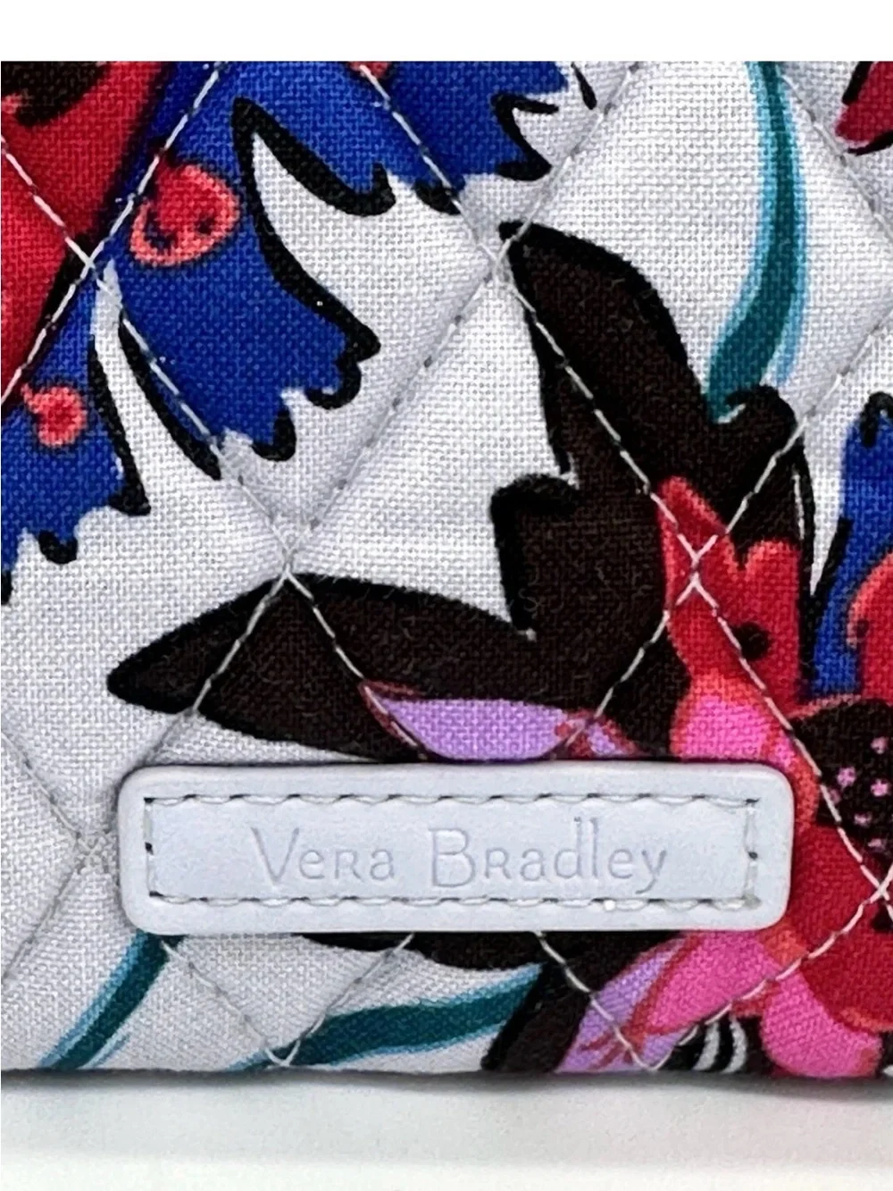 Vera Bradley RFID Large Wristlet  All Day Vineyard Floral Card Slot MSRP $49